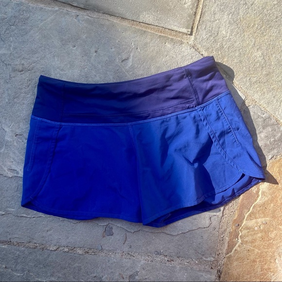 lululemon athletica Pants - Lululemon | cobalt blue speed up shorts sz 4